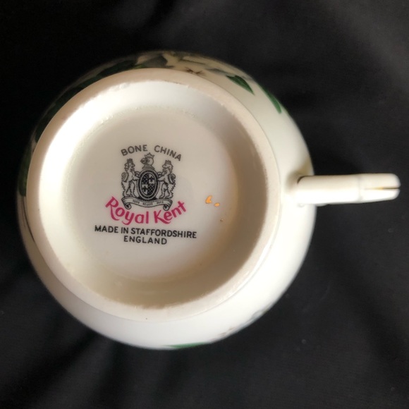 Vintage Royal Kent Camellia Bone China Tea Cup and Saucer Staffordshire England - Picture 7 of 15